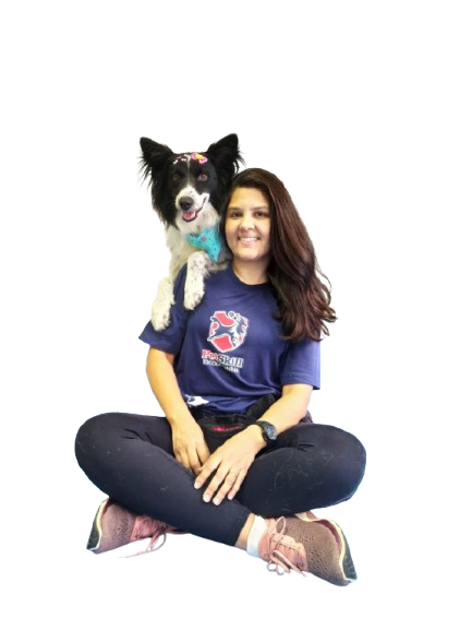 D&eacute;bora com Surya, da PetSkill